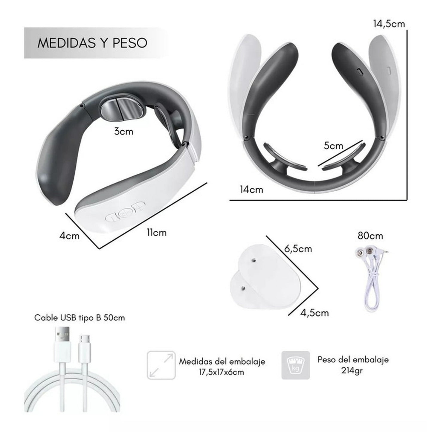 Masajeador de cuello ergonomico
