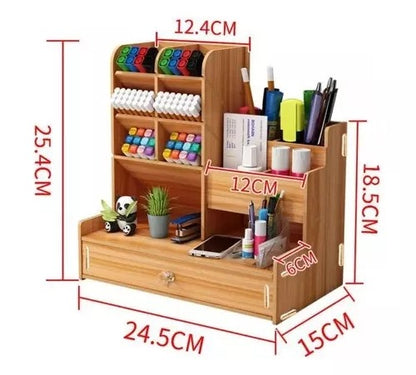 Organizador de Escritorio de Madera